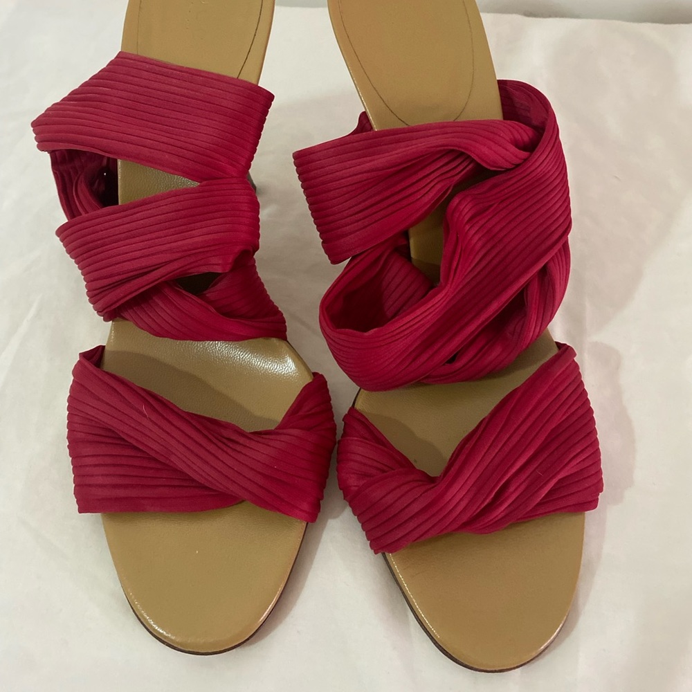 Gucci silk wrap stilettos